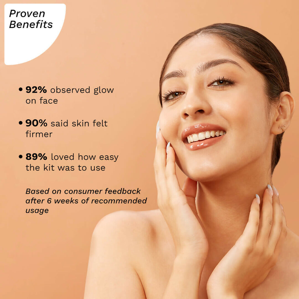 Pilgrim 24K Gold Facial Kit For Golden Glow | Grocsy