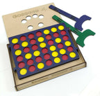 Kraftsman Get-4 In A Row Or Get-In-Line Wooden Game Of Strategy Game | Grocsy