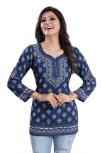 Snehal Creations Bright as Summer Cool Printed Tunic Top | Grocsy