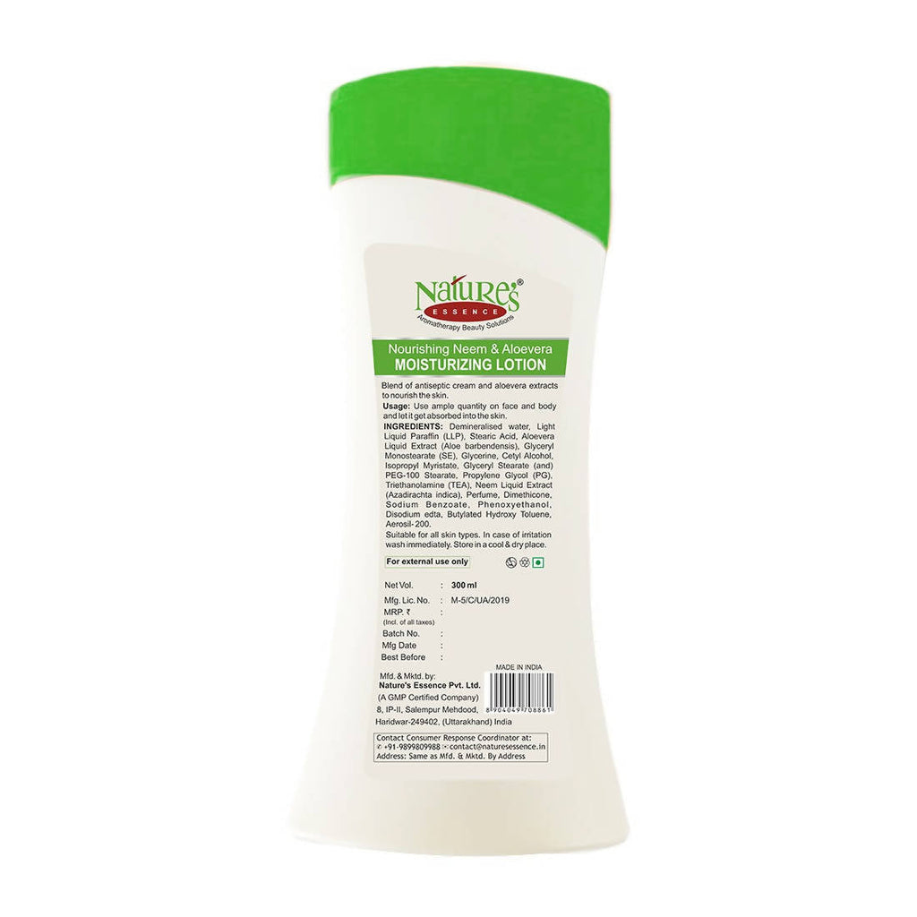 Nature's Essence Neem & Aloevera Moisturizing Lotion | Grocsy