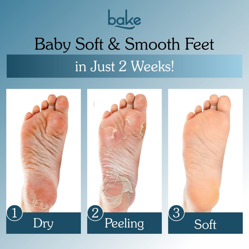 Bake AHA + BHA Peeling & Exfoliating Foot Mask | Grocsy