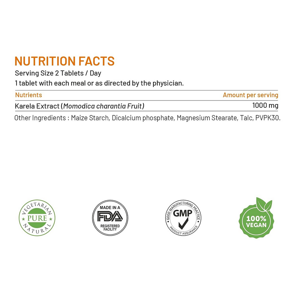 Bliss Welness Karela Extract Tablets | Grocsy