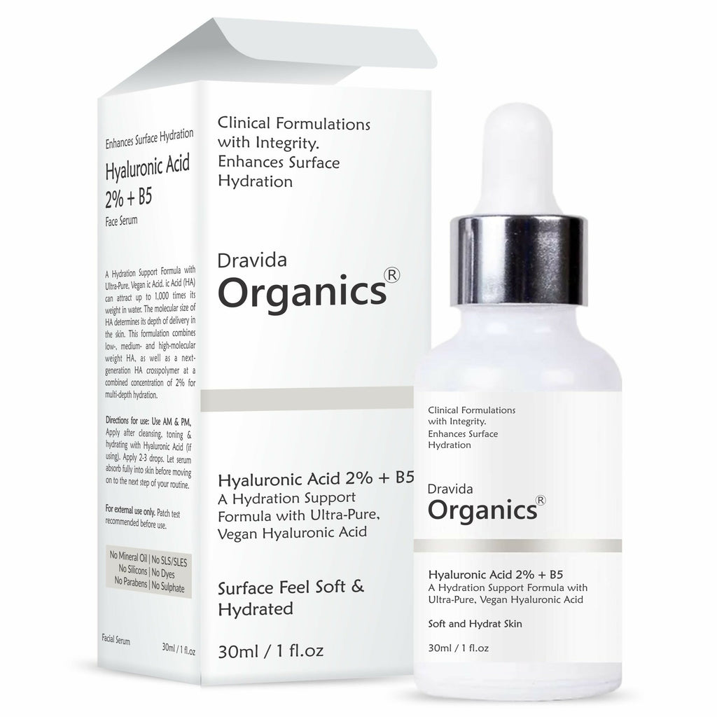 Dravida Organics Hyaluronic Acid Serum | Grocsy