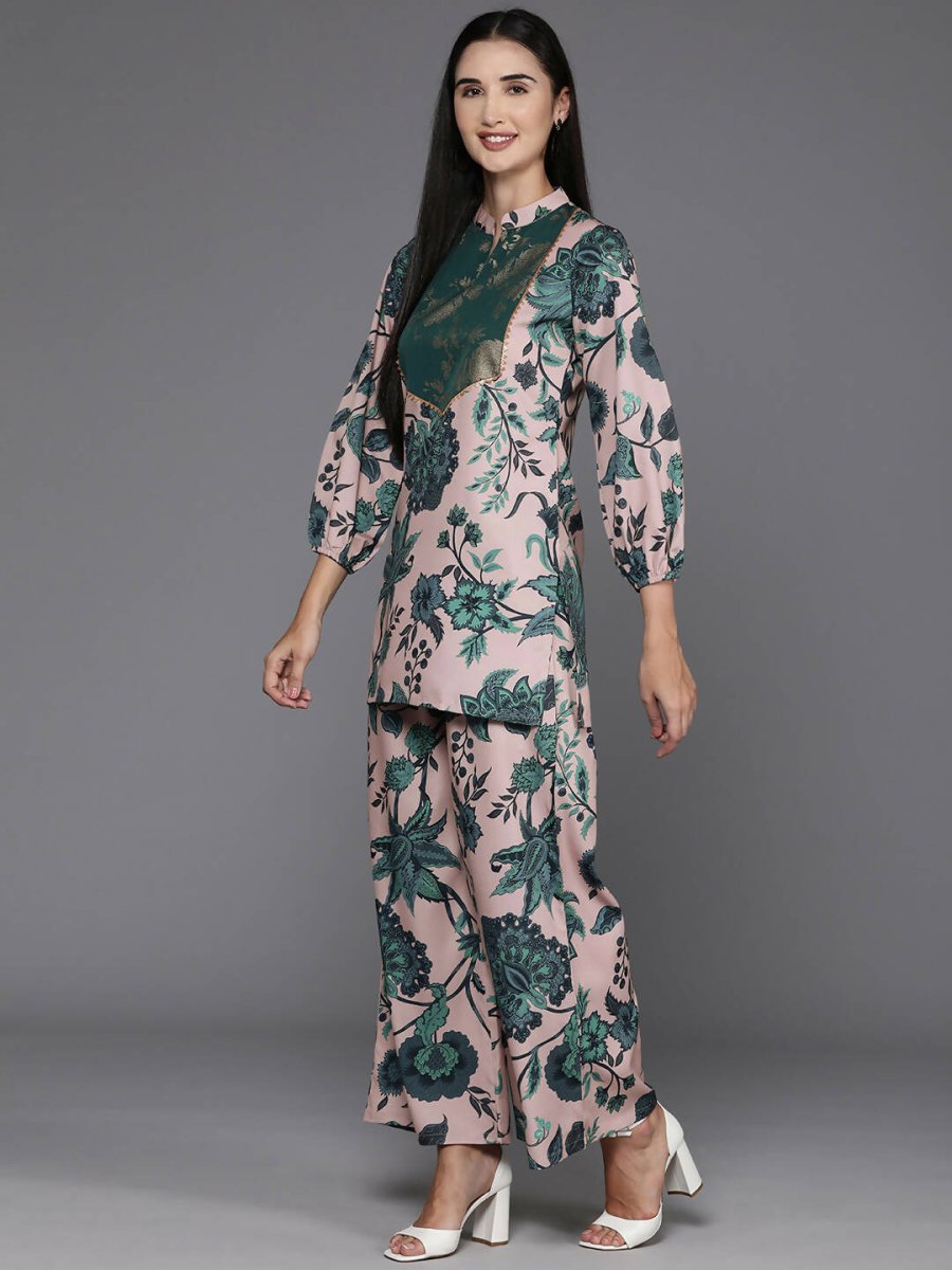 Ahalyaa Women's Traditional Wear Co-ods - Tan | Grocsy