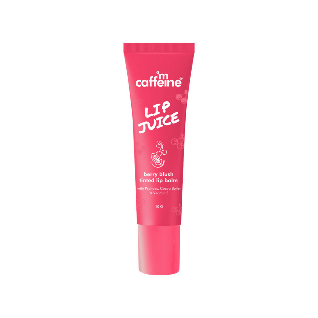 mCaffeine Lip Juice Tinted Lip Balm - Berry Blush | Grocsy