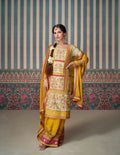 Anaita Yellow Embroidered Silk Fully Stitched Plazo suit | Grocsy
