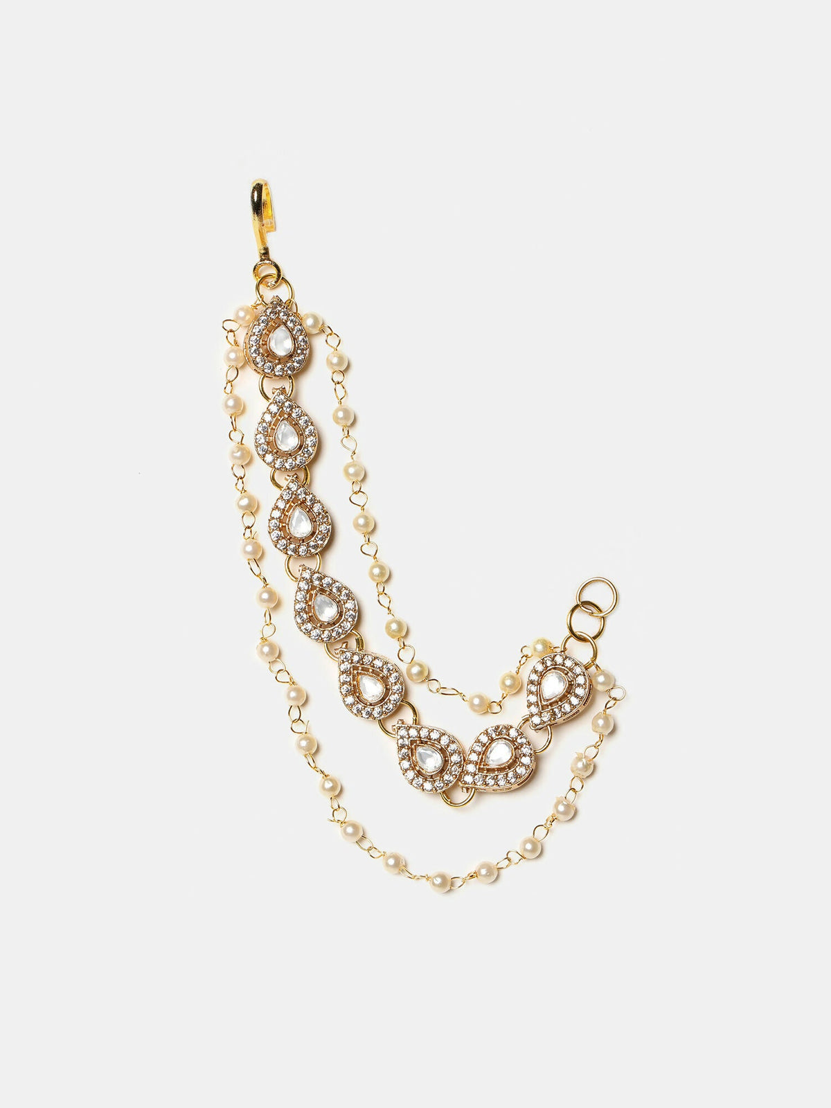 Ruby Raang Gold Plated Ear Chain | Grocsy