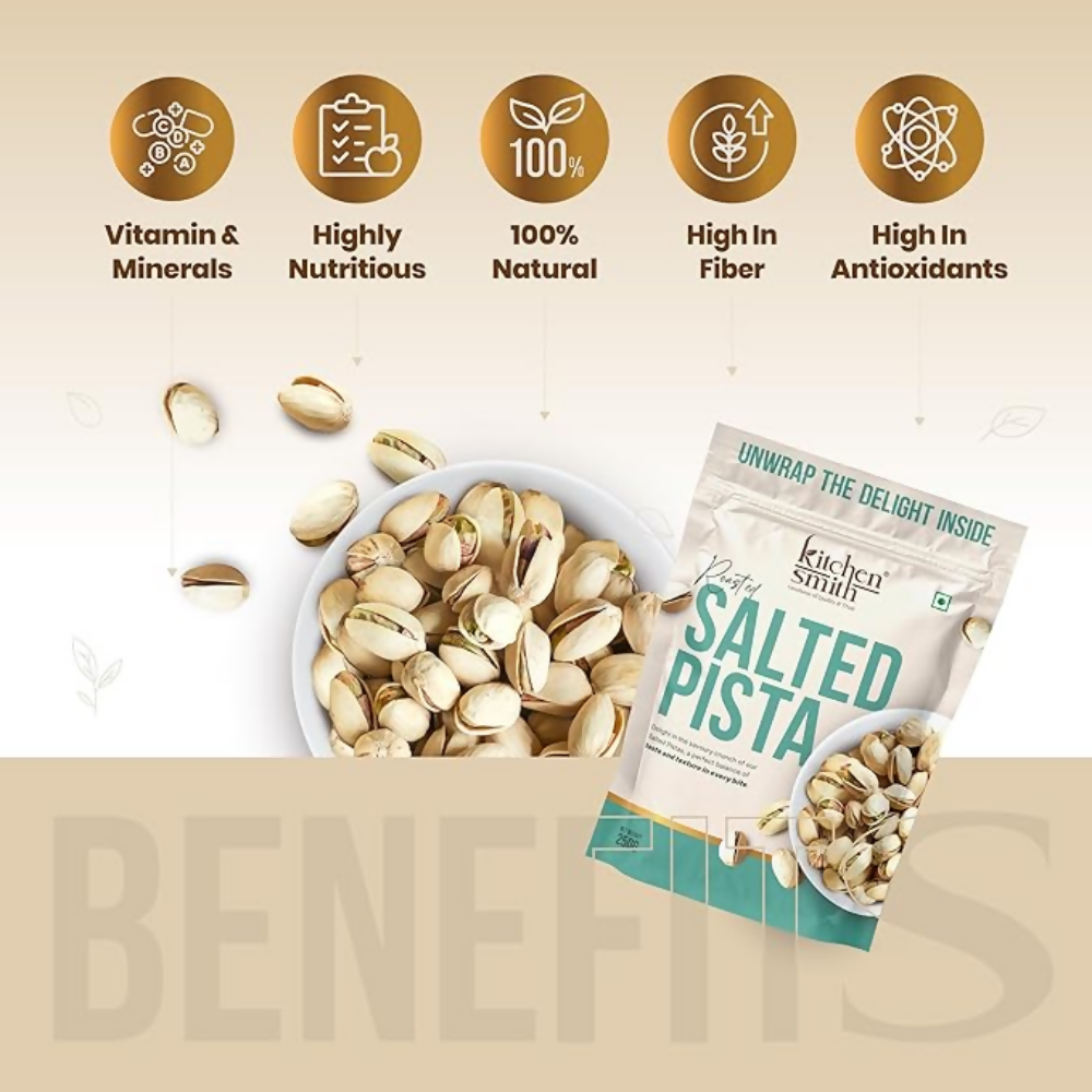 Kitchen Smith Salted Roasted Pista | Grocsy
