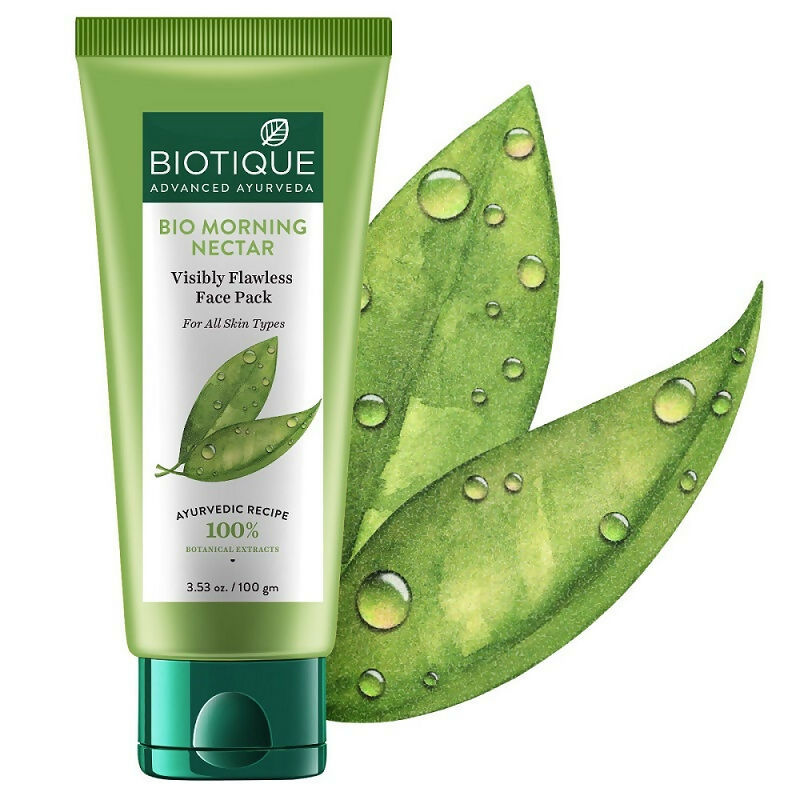 Biotique Bio Morning Nectar Visibly Flawless Face Pack | Grocsy