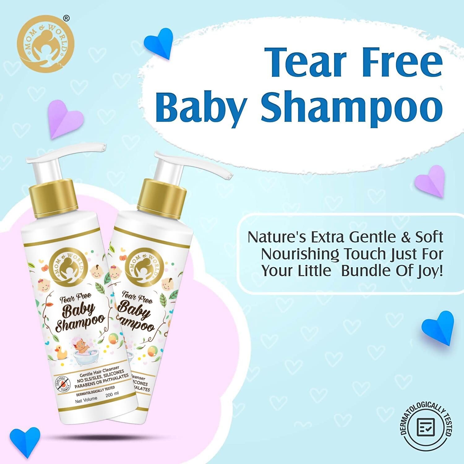 Mom & World Tear Free Baby Shampoo | Grocsy
