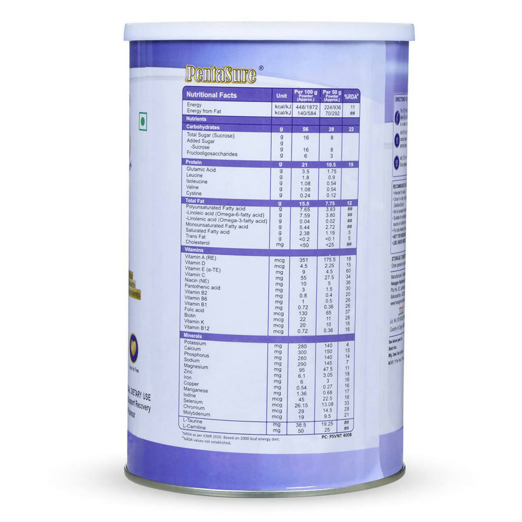 PentaSure Complete Nutritional Powder - Vanilla Flavor | Grocsy