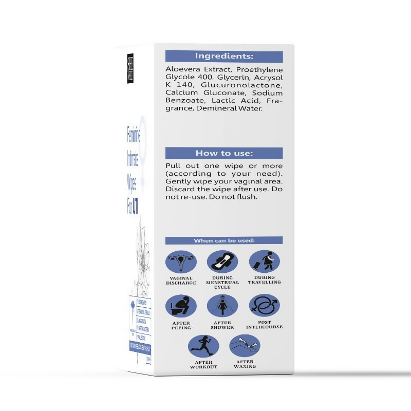 SheNeed Feminine Intimate Wipes for UTI | Grocsy