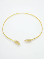 NVR Women Gold-Polished Circular Choker Necklace | Grocsy