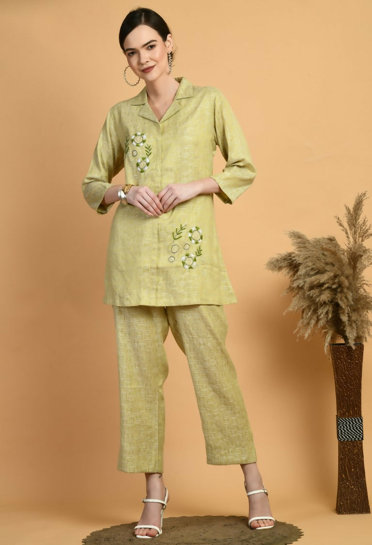 Joban Fashion L.Green Cotton Kurta Set | Grocsy