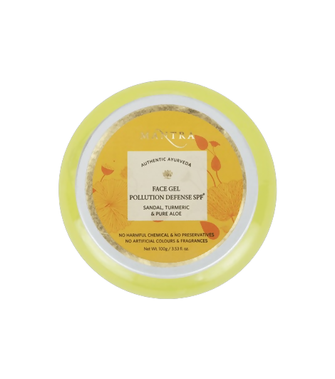 Mantra Herbal Face Gel Pollution Defense Spf+ Sandal Turmeric & Pure Aloe | Grocsy