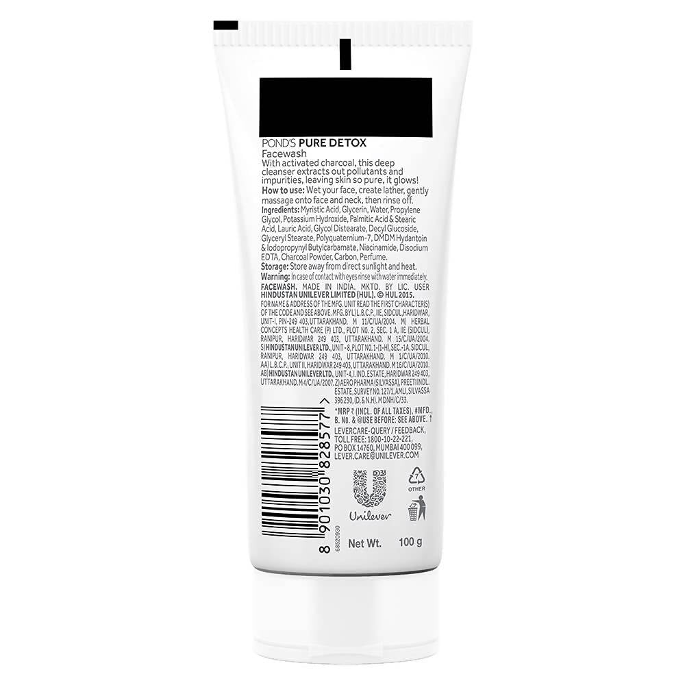 Ponds Pure Detox Anti-Pollution Purity Face Wash | Grocsy