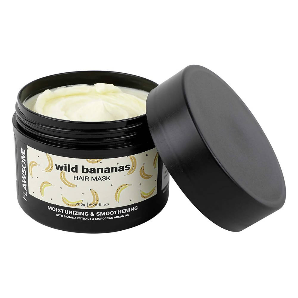 Flawsome Wild Bananas Moisturizing & Smoothening Hair Mask | Grocsy