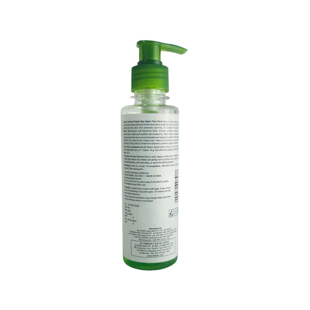 Dhathri Neem Facewash For Pimples, Reduces Acne and Cleanses Pores | Grocsy