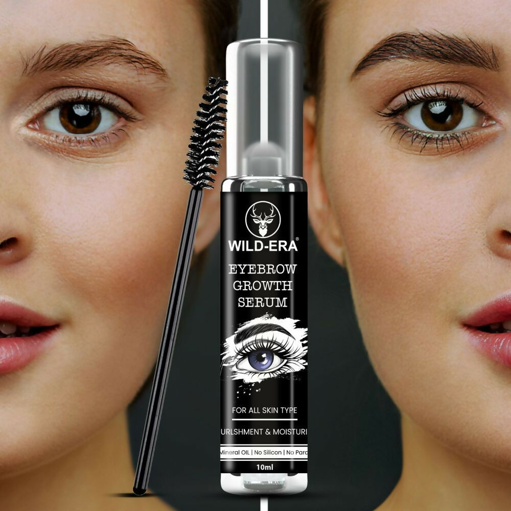 Wildera Eyelash Enhancer Nourishing Eyebrow Lashes Growth EyeLash Hair Growth & Volume Serum With Castor Oil & Vitamin E | Grocsy