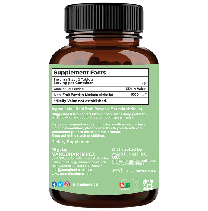 Minature Noni Fruit Tablets | Grocsy