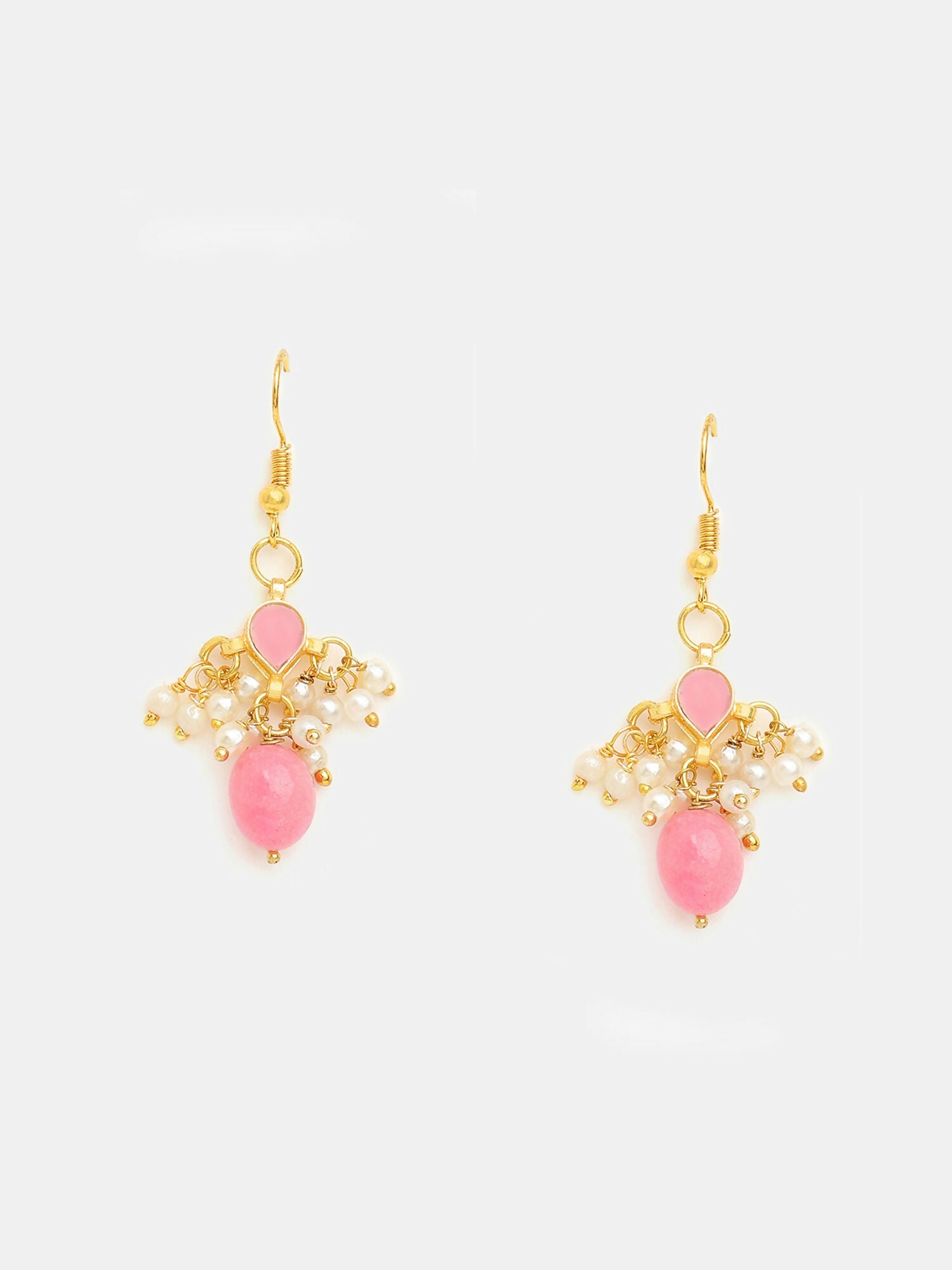 Ruby Raang Rosebud Glow Earrings | Grocsy