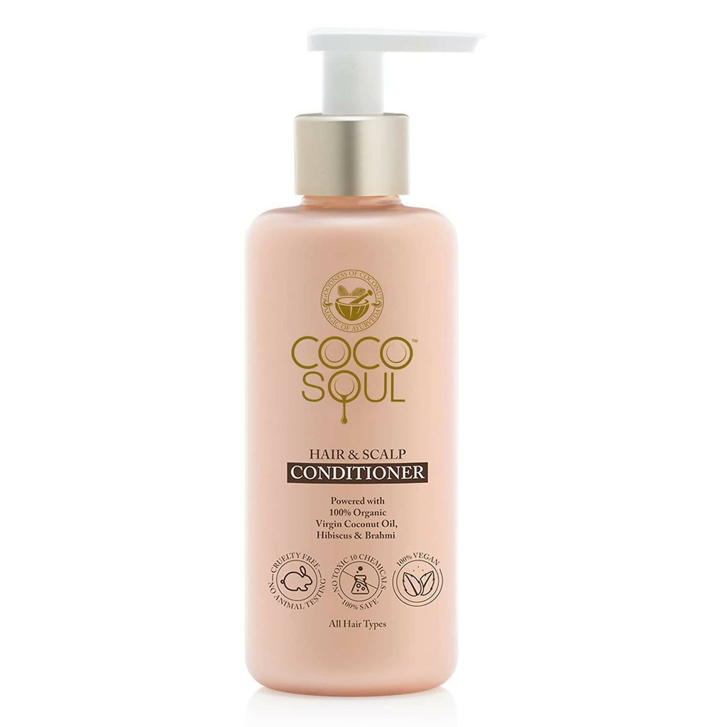 Coco Soul Hair & Scalp Conditioner with Coconut, Hibiscus & Brahmi | Grocsy