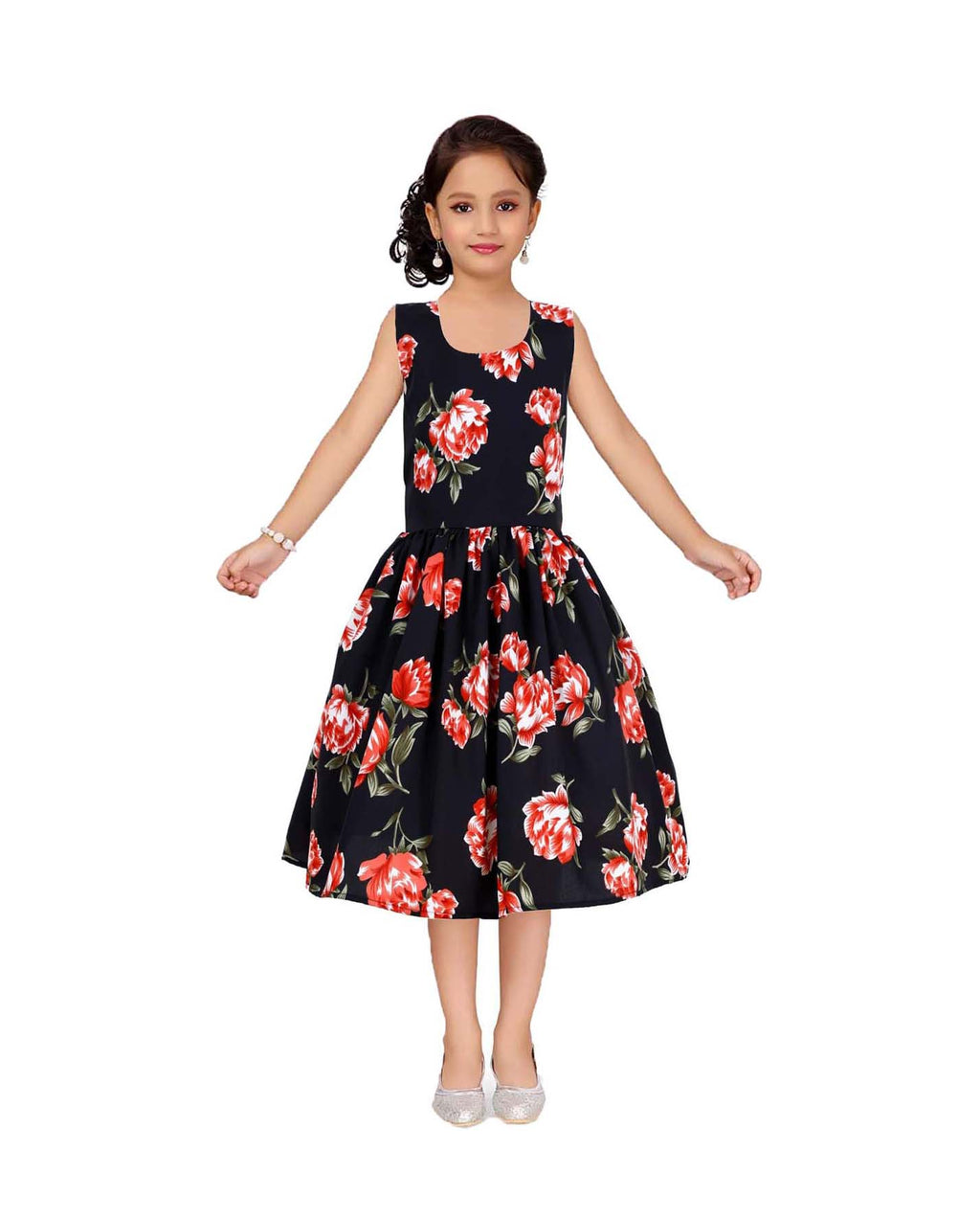Asmaani Kids Party Wear Stylish Dresses, Perfect for Parties, Functions & Vacations - Black | Grocsy