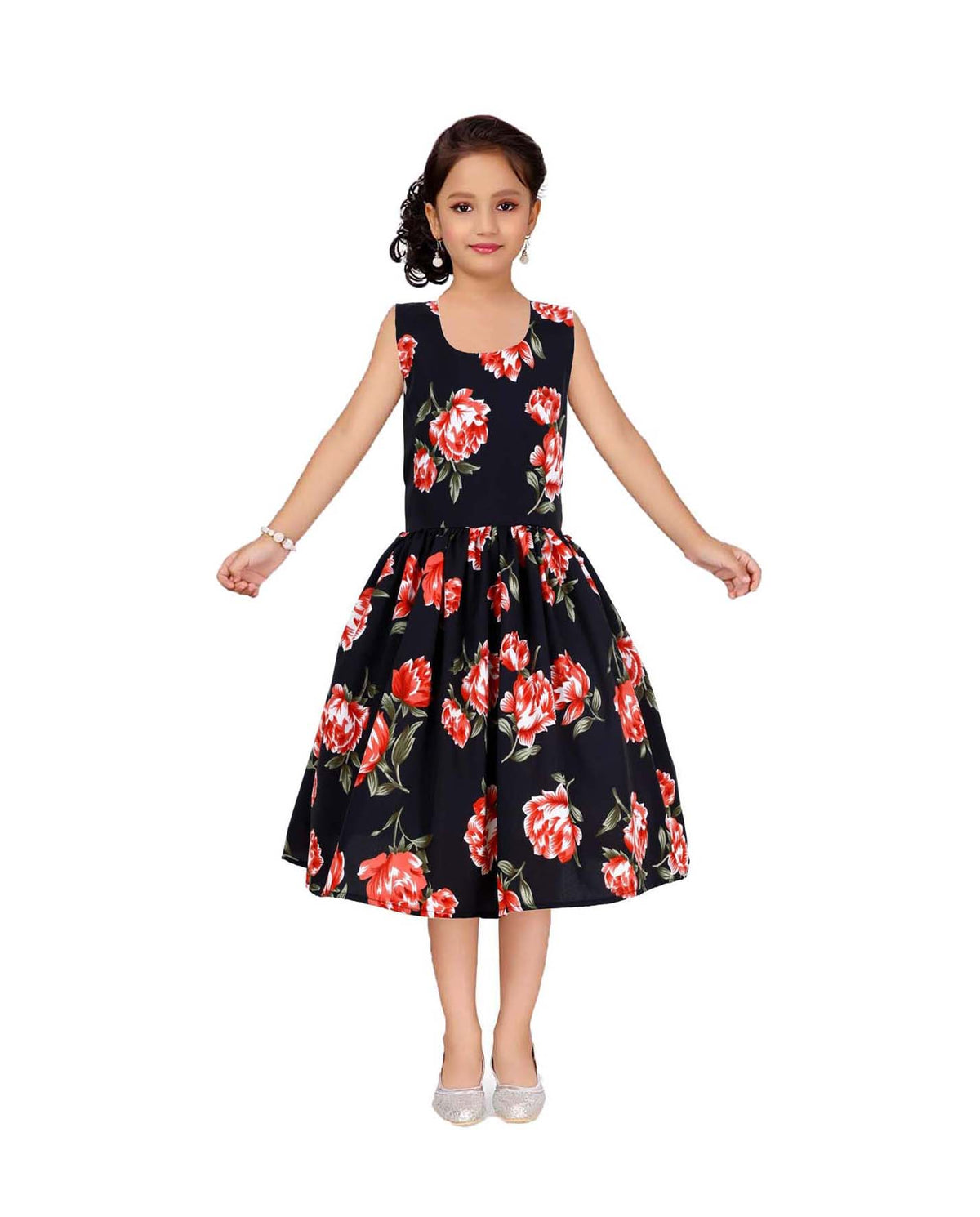 Asmaani Kids Party Wear Stylish Dresses, Perfect for Parties, Functions & Vacations - Black | Grocsy