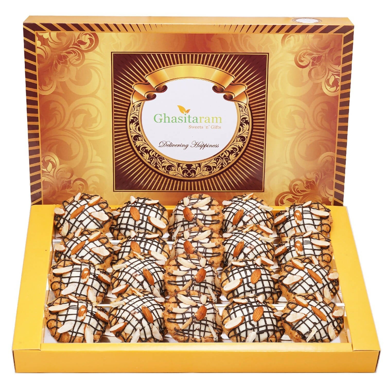 Ghasitaram Chocolate Filled Chandrakala | Grocsy