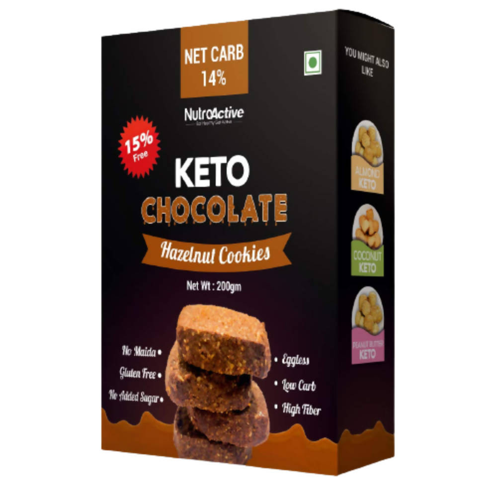NutroActive Keto Chocolate Hazelnut Cookies | Grocsy