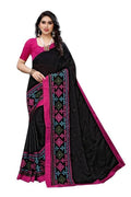 Vamika Black Chiffon Emboridered Saree (SUIDHAGA BLACK) | Grocsy