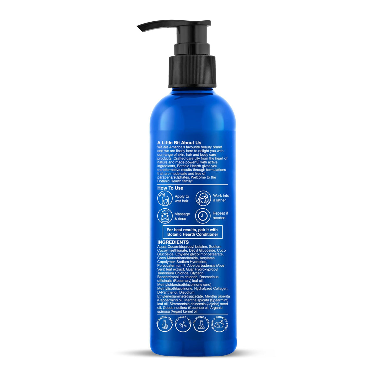 Botanic Hearth Rosemary Mint Shampoo with Peppermint Oil, Jojoba Oil & Collagen | Grocsy
