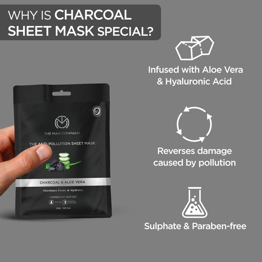 The Man Company Anti-Pollution Sheet Mask | Grocsy