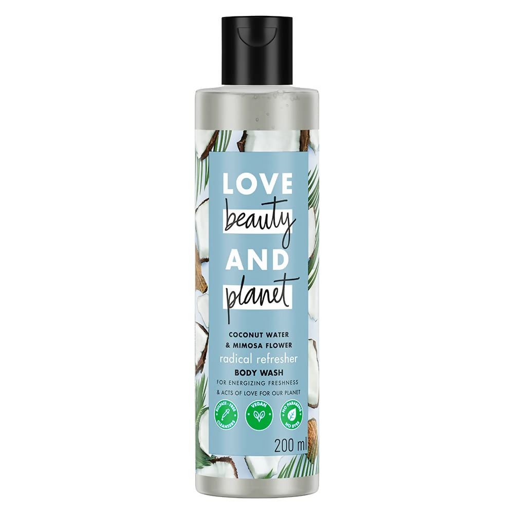 Love Beauty And Planet Coconut Water and Mimosa Flower Body Wash | Grocsy