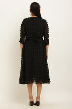 PAVONINE Buta-Design Black Dress For Girls & Women | Grocsy