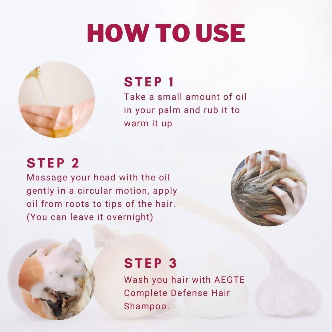 Aegte Premium Onion Hair Oil | Grocsy