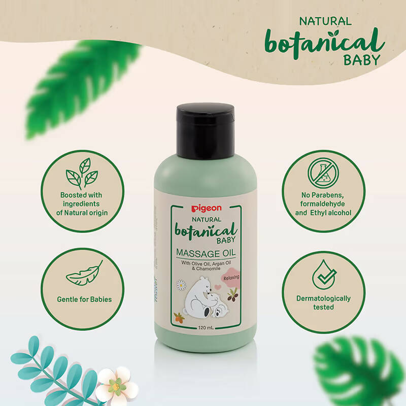 Pigeon Natural Botanical Baby Massage Oil | Grocsy