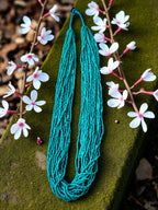 Inhanns Rangsaaz 20-Layer Luxe Long Beaded Only Necklace - Sea Green Only Necklace | Grocsy