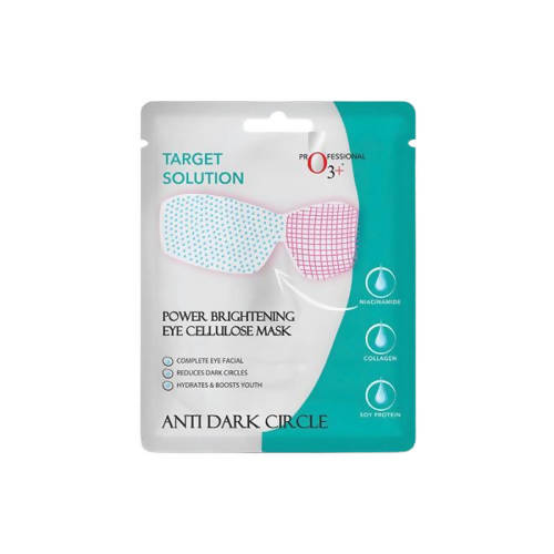 Professional O3+ Power Brightening Eye Cellulose Mask | Grocsy