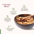 Thenga Handmade Jumbo Coconut Shell Bowls with Spoons | Grocsy
