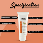 Devriz Professional Sunscreen Gel Spf 50 Pa+++ | Grocsy