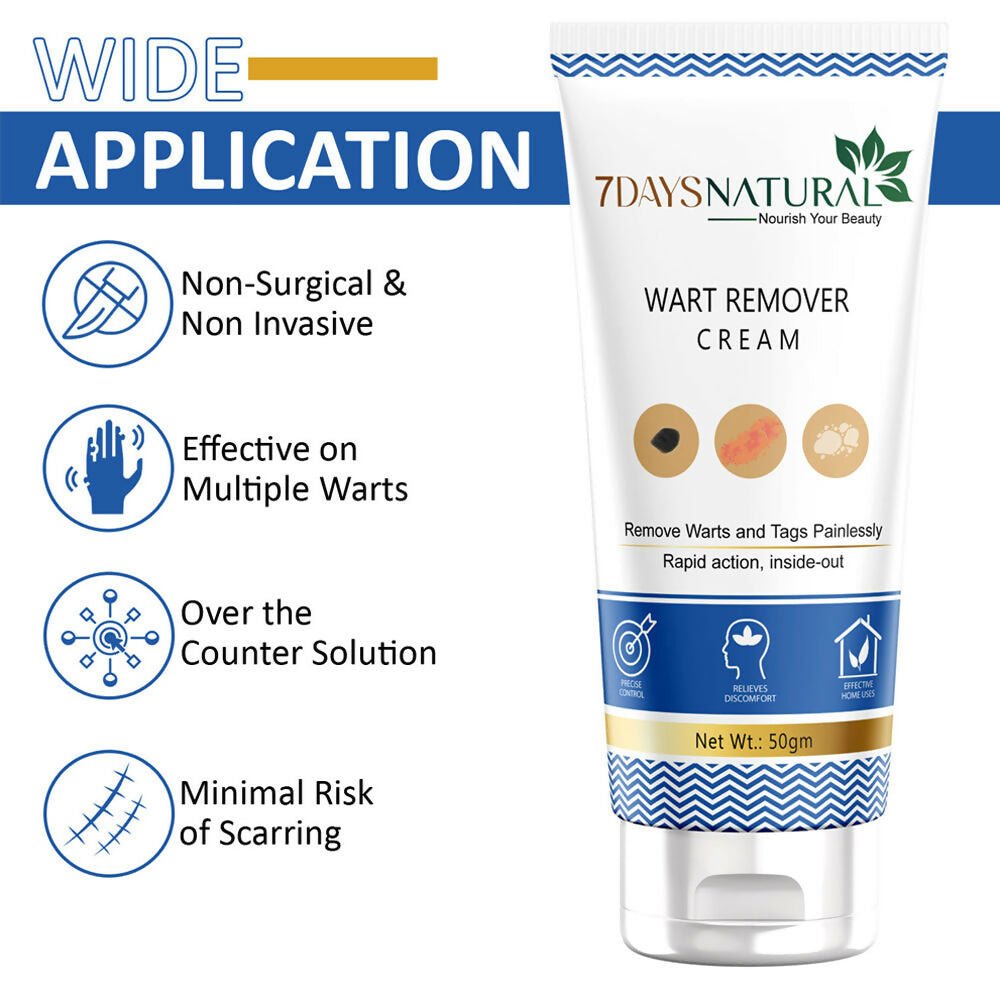 7 Days Natural Wart Remover Cream with AHA- BHA | Grocsy