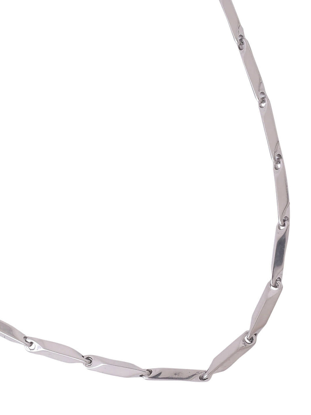 NVR Men Rhodium-Plated Stainless Steel Bohemian Chain | Grocsy