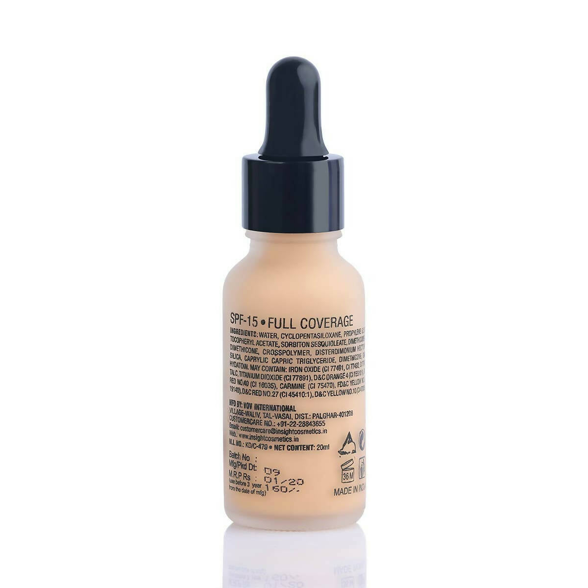 Insight Cosmetics Ultra-Thin Second Skin Long Wear Liquid Foundation - Sun Beige | Grocsy