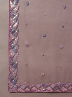 House of Panchhi CORAL Net Sequinse Work Lehenga & Blouse, Dupatta | Grocsy