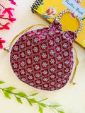 Joban Fashion Potli Bags - Maroon | Grocsy