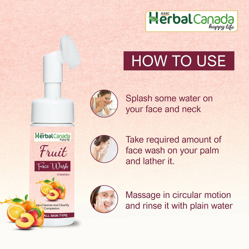 Herbal Canada Fruit Foaming Face Wash | Grocsy