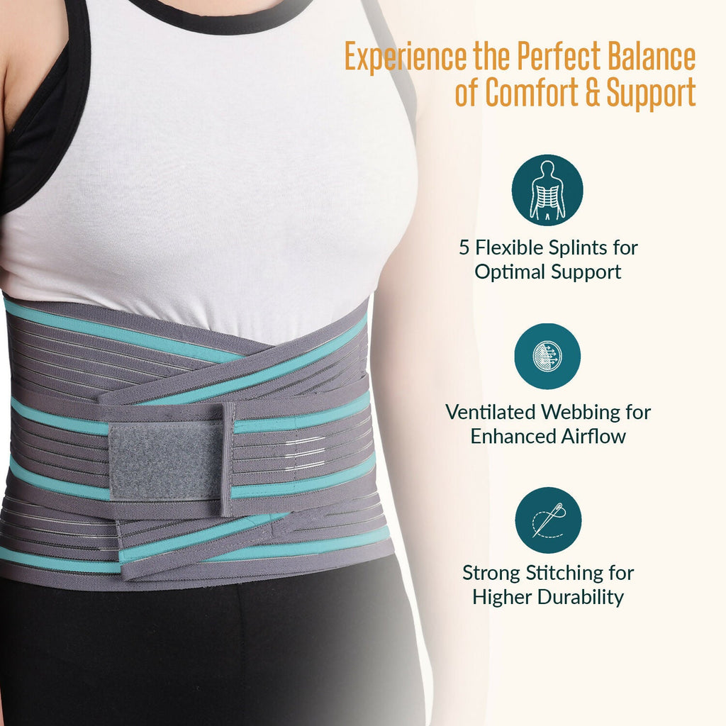 Orth-rem Back Support Brace For Men & Women Lower Back Pain Relief Belt | Grocsy