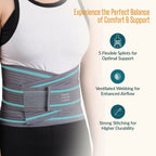Orth-rem Back Support Brace For Men & Women Lower Back Pain Relief Belt | Grocsy