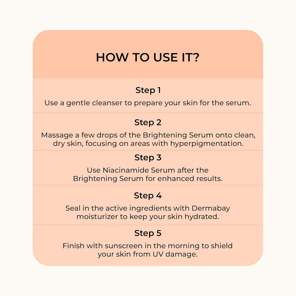 Dermabay Skin Brightening Face Serum With Kojic Acid & Alpha Arbutin | Grocsy